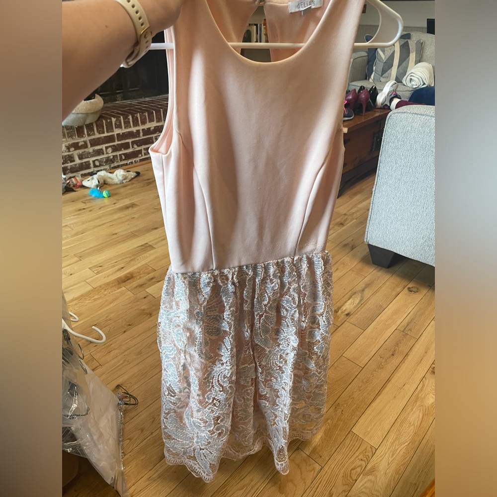 Pale Pink with Sequins Dress